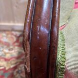 Napoleon III salon set 9 pieces solid mahogany rose fabric