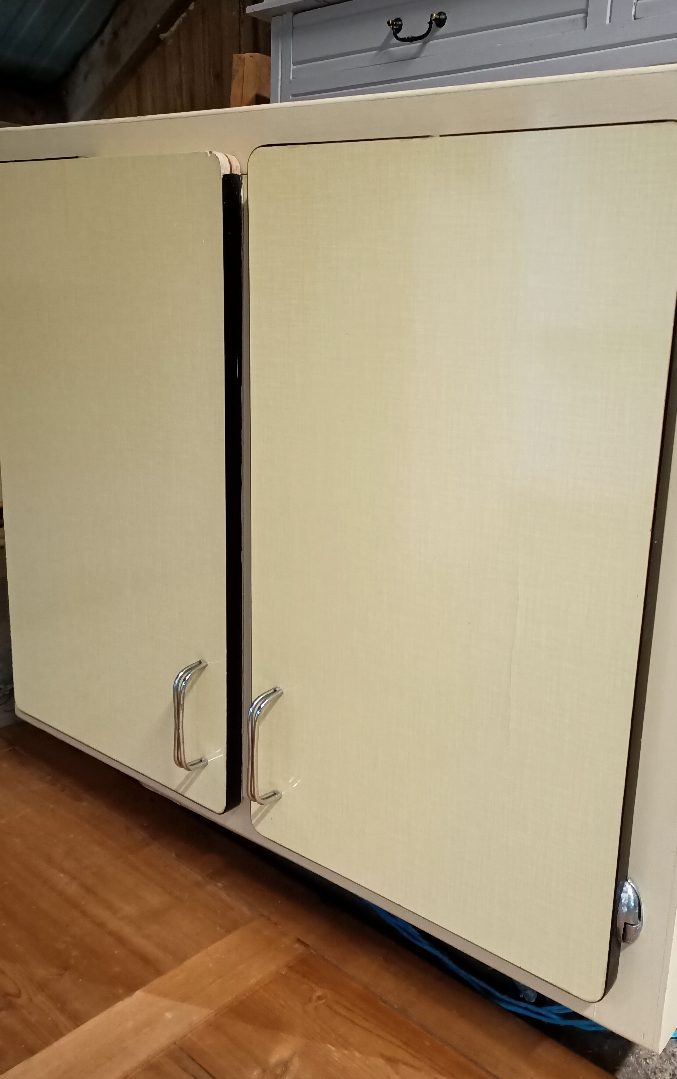 Yellow wall cupboard