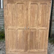 Parisian wardrobe / vintage wardrobe in raw wood