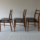 3 scandinavian style chairs 1960