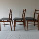 3 scandinavian style chairs 1960