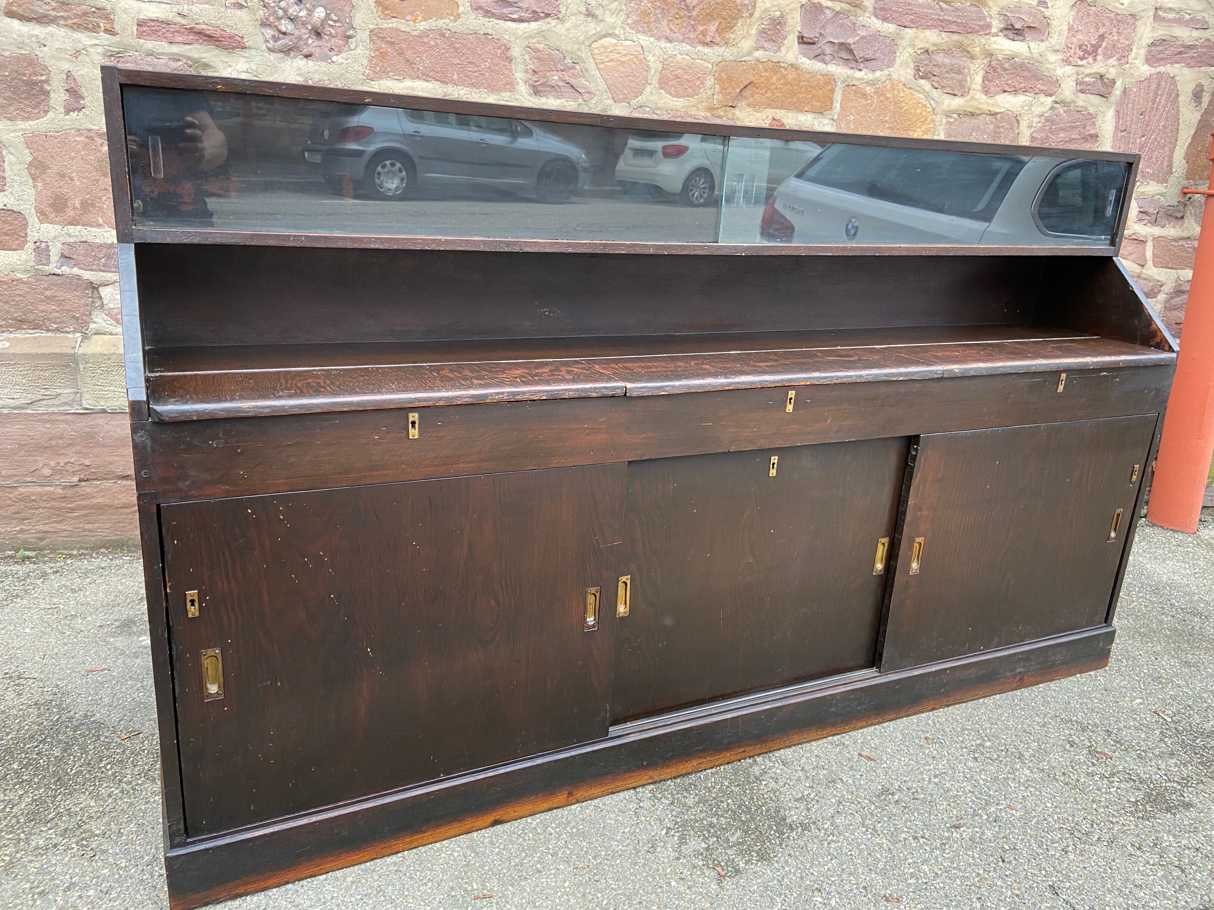 Furniture Back restaurant bar counter vintage line 1960