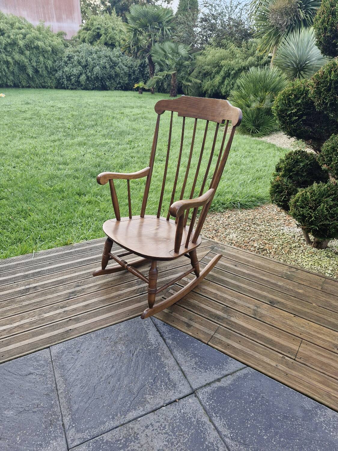 Wooden rocking chair