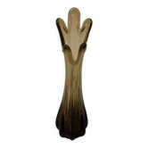 Vintage smoked glass vase