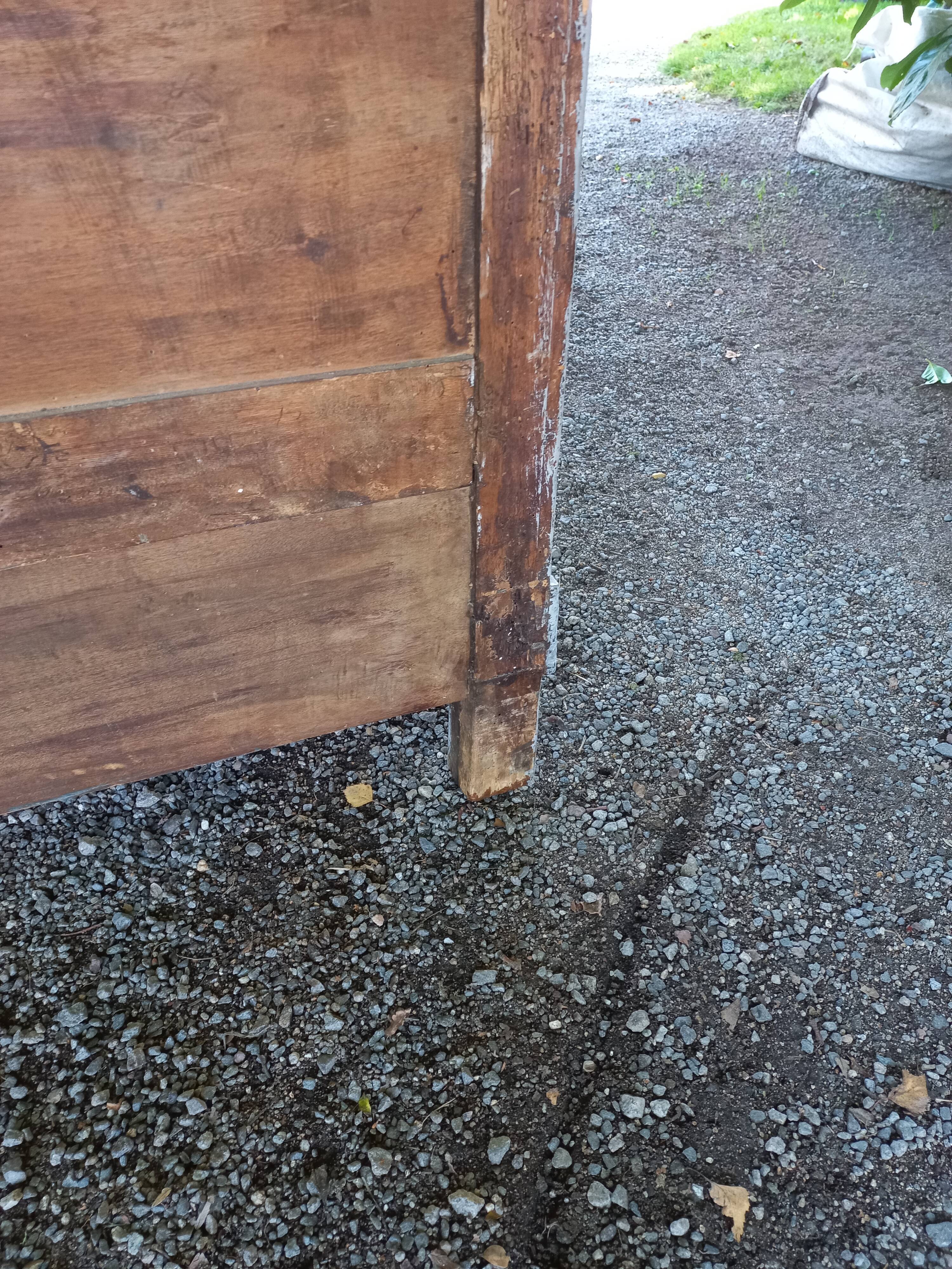 Chest of drawers late nineteenth century patinated gray