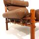 Arne Norell Inca chair with ottoman for Norell AB