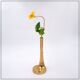 Asymmetrical brutalist flower vase in bronze by Heinz Goll, 1960s.