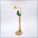 Asymmetrical brutalist flower vase in bronze by Heinz Goll, 1960s.