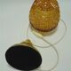 Amber glass lamp