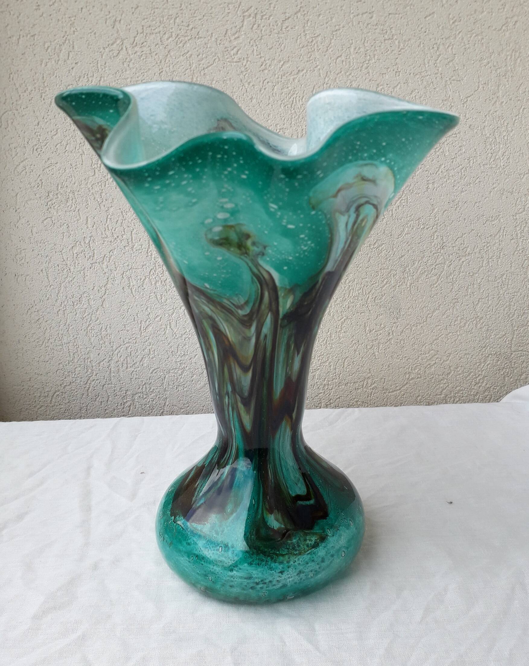 Vase en verre soufflé
