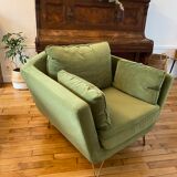 Fauteuil topim vert olive