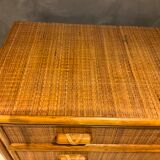 Chest of drawers rattan bamboo