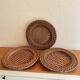 Vintage rattan placemats