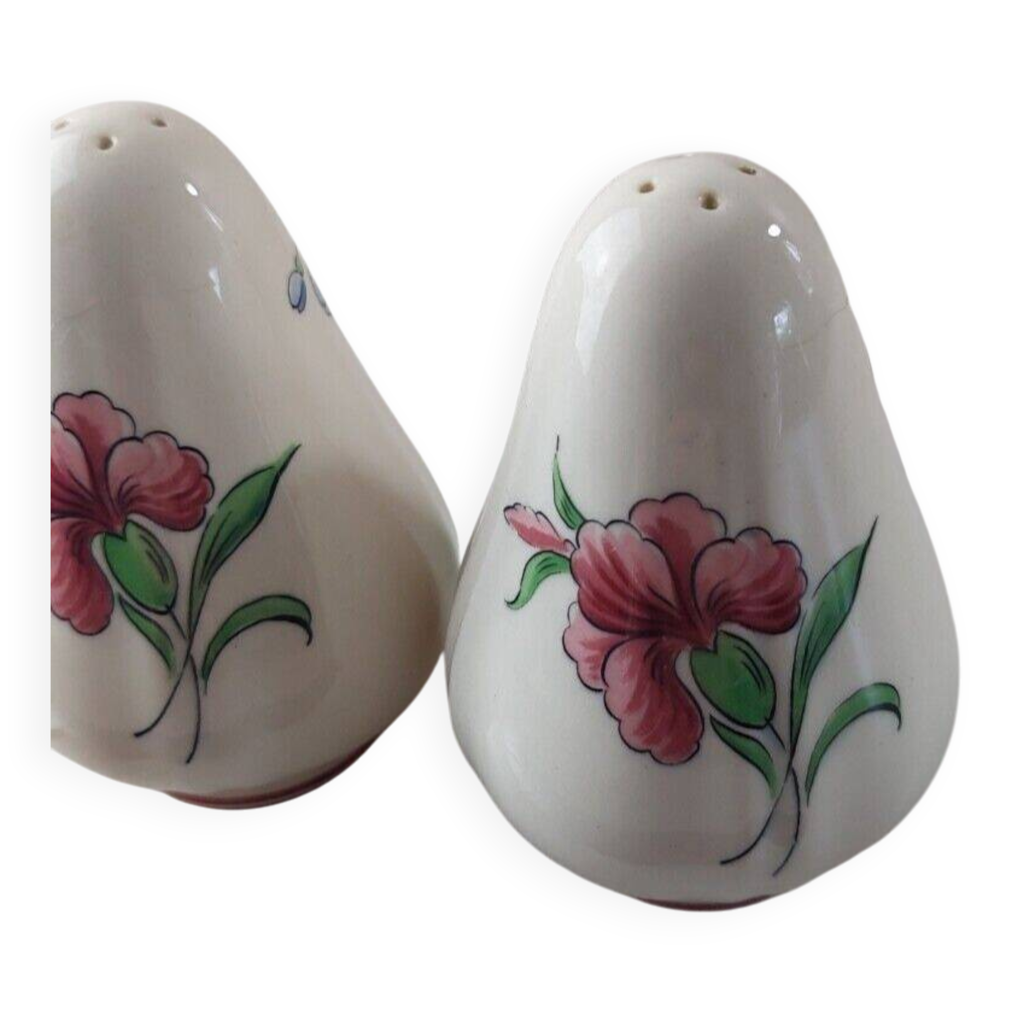 Set of 2 ceramic salt shakers, Colmar decor, from Villeroy & Boch
