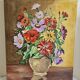 Oil on Canvas Still Life Spring Flowers Signed JP Collinet