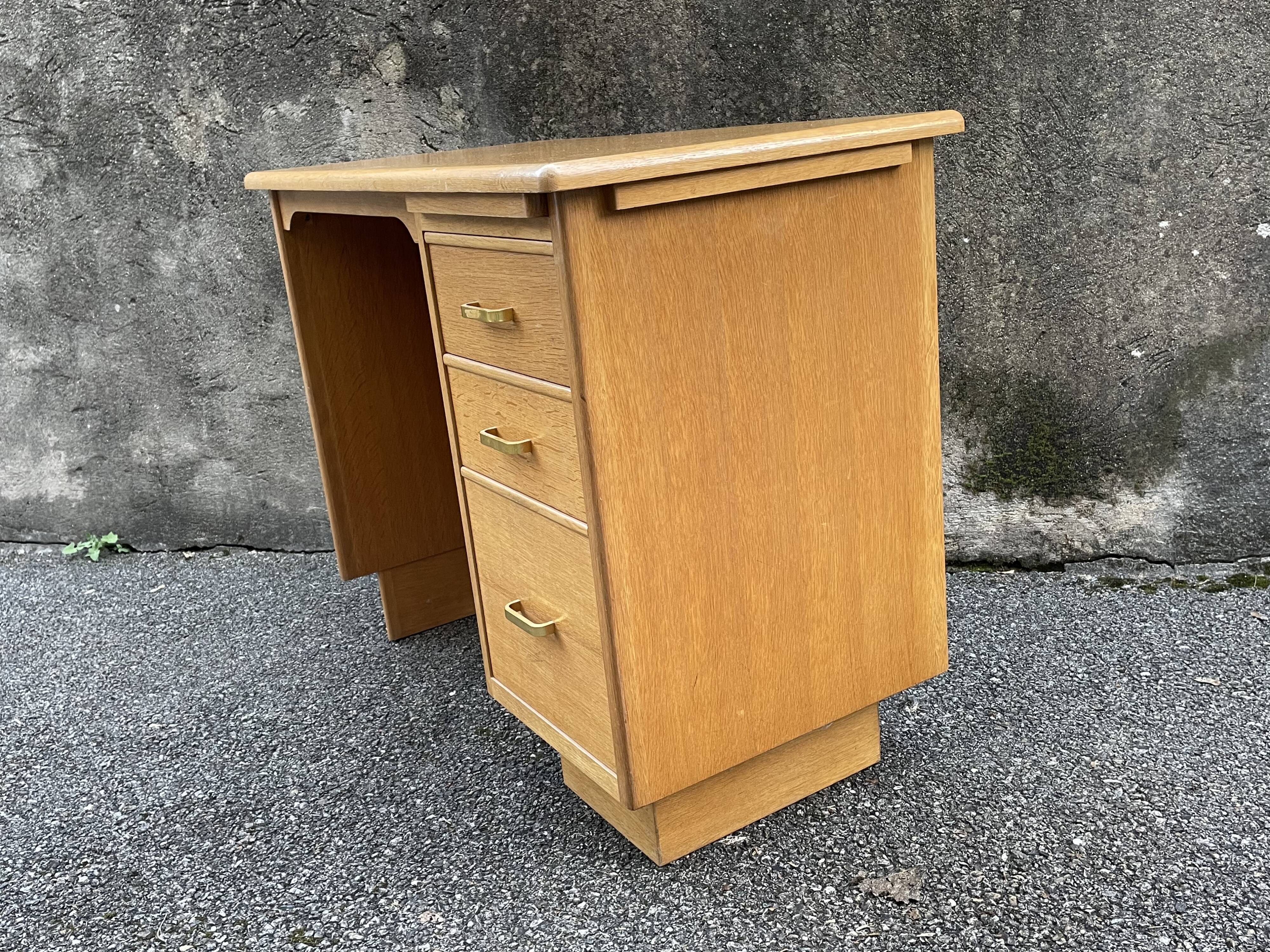 Vintage gilded wooden desk