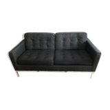 Canapé Florence Knoll 2 places gris anthracite