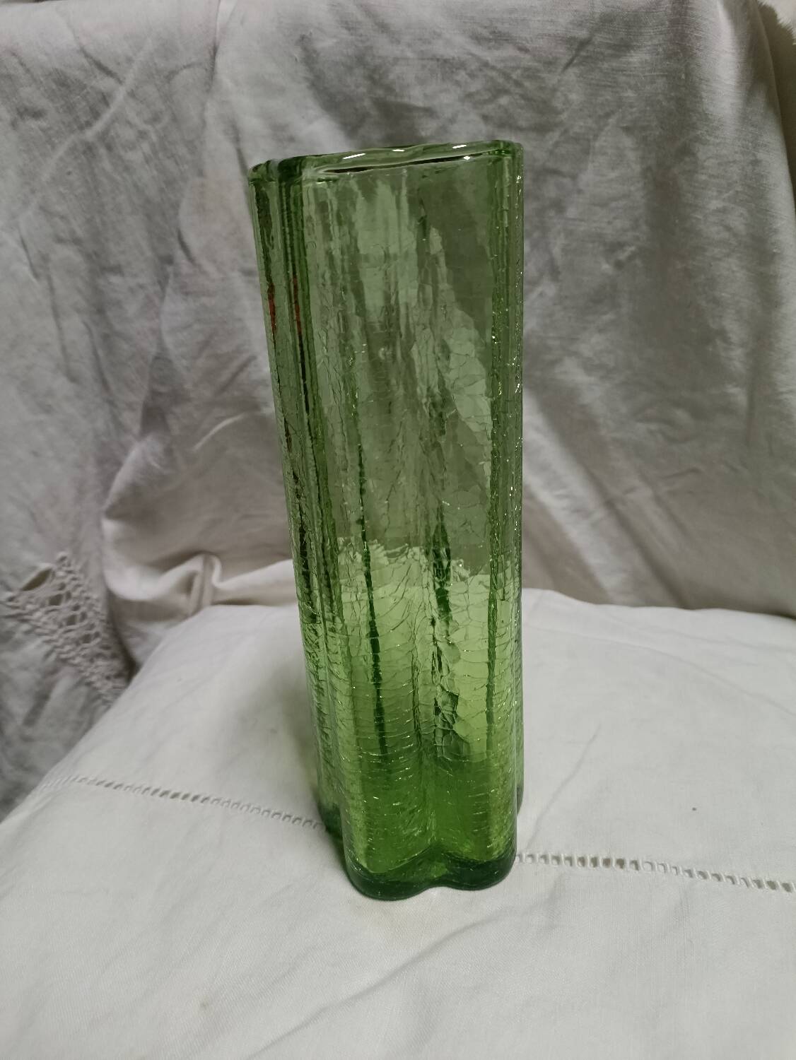 Viennese blown glass vase