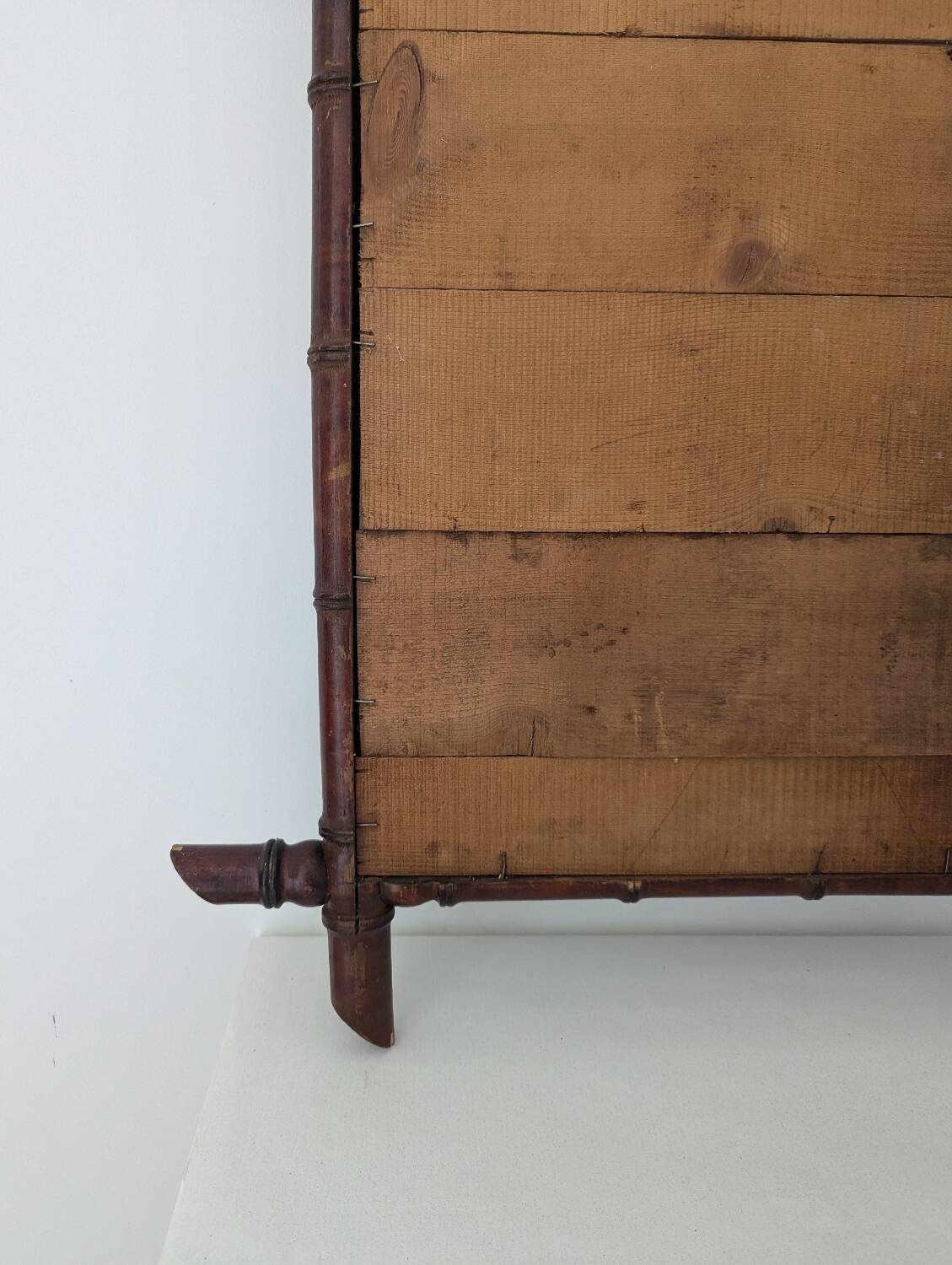 Antique bamboo mirror