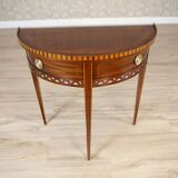 Semi-Circular Mahogany Wall Table, Early 20th Century