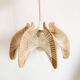 Suspension vintage en fil et bois