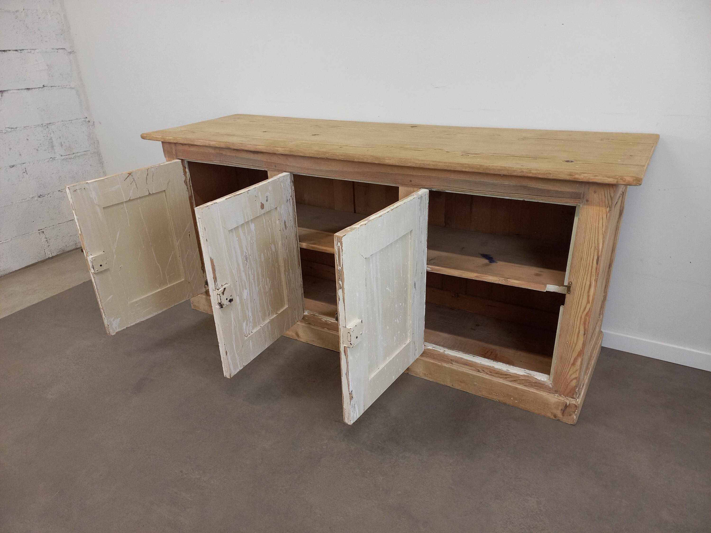 Rustic 3-door sideboard