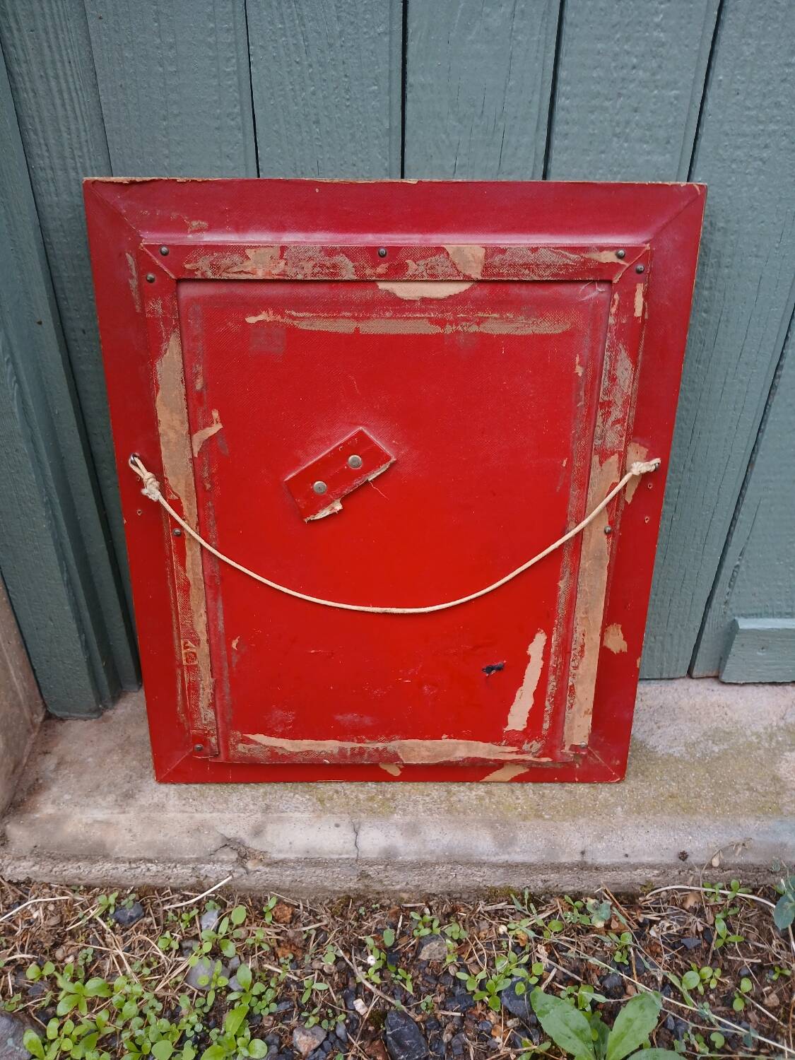 Antique beveled mirror