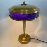 Art deco brass table lamp, 1930's