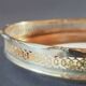 Bread or fruit basket metal and ceramic
