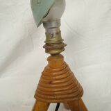 Vintage Rattan Tripod Lamp Base