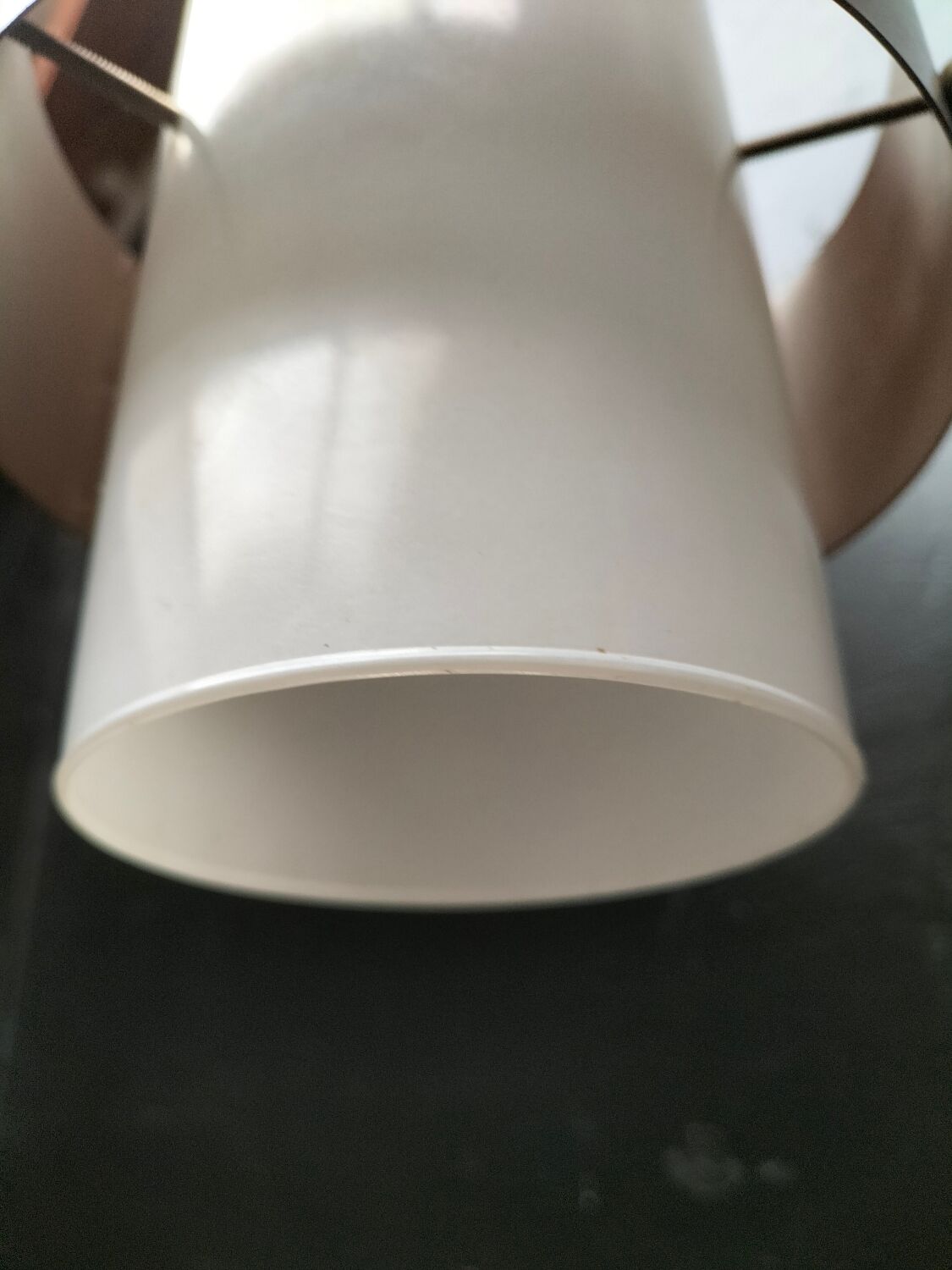 Vintage glass pendant light