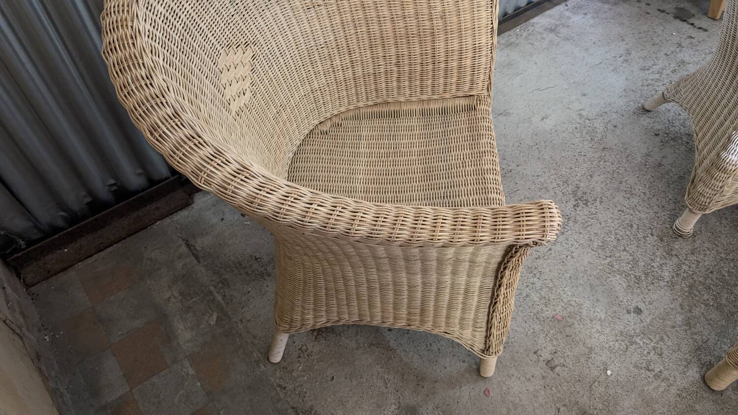 Vintage rattan lounge