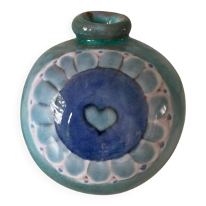 Vase cloutier signé