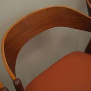 Set of four teak chairs, Danish design, 1970s, manufacture: Korup Stolefabrik