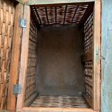 Small vintage wicker chest with clasp