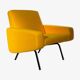 Armchair model 743 by Joseph-André Motte published by Steiner, circa 1958.
