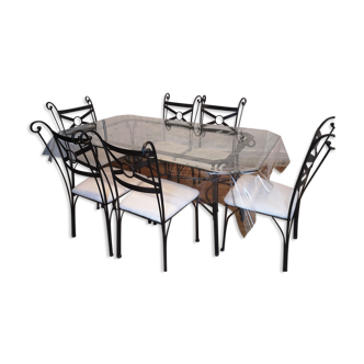 Dining table and chairs