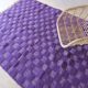 Purple Checkered Rug - 281 x 207 cm