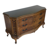 Elegant Italian Louis XV-style chest of drawers, circa 1940s.