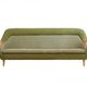 Vintage olive boucle sofa, 1970's norway