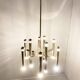 Vintage Sciolari candle chandelier made from chrome, 1970s