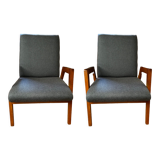 Paire de fauteuils vintage