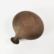 Ceramic, modernist bowl with handle, H. Ditlev. Denmark, 1960s