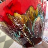 Vintage ceramic amphora vase from Vallauris, 1970s