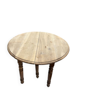 table en bois ancienne - ovale