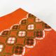 Serviettes de table tissu orange 70