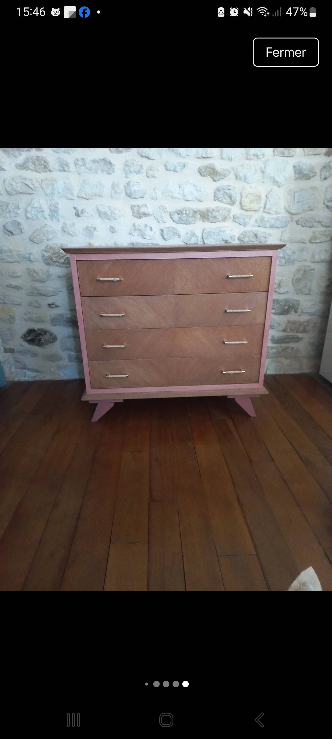 Commode à tiroirs vintage années 70'