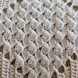 White cotton bedspread, crochet bedspread