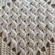White cotton bedspread, crochet bedspread