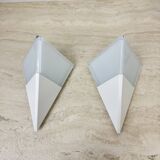 Set of 2 Limburg Glashütte glass wall lamps sconce , 1970s